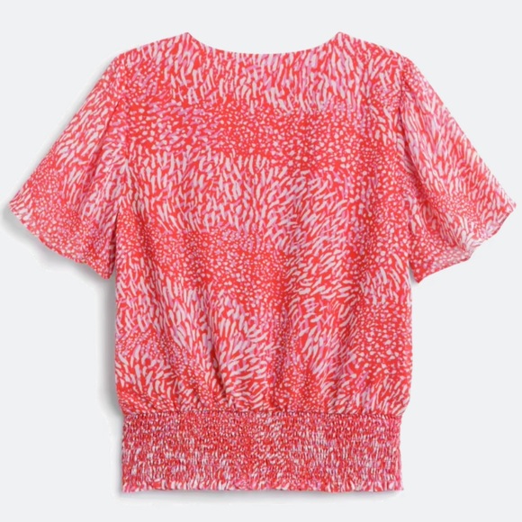 NEW LUSH Anastasia Smocked Blouse Top Shirt - Picture 2 of 10